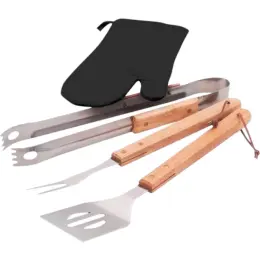Altitude Griller 4-Piece Braai Apron Set Utensils
